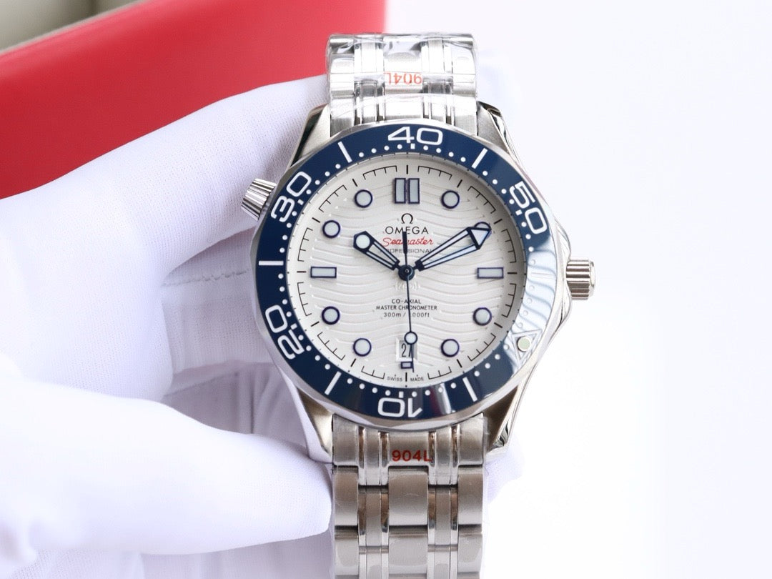 Omeg*-Seamaster 300M Diver's Watch (Steel Bracelet) 42MM