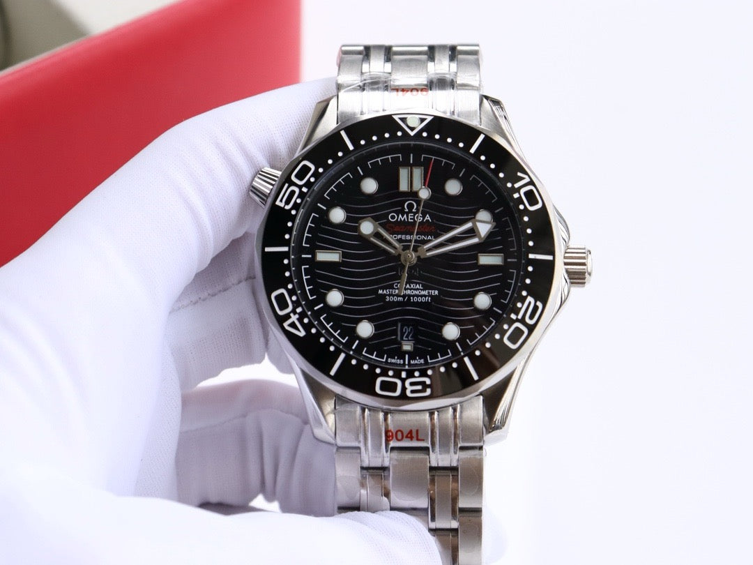 Omeg*-Seamaster 300M Diver's Watch (Steel Bracelet) 42MM