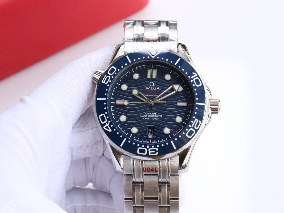 Omeg*-Seamaster 300M Diver's Watch (Steel Bracelet) 42MM