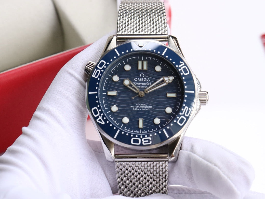 Omeg*-Seamaster 300M Diver's Watch (Steel Bracelet) 42MM