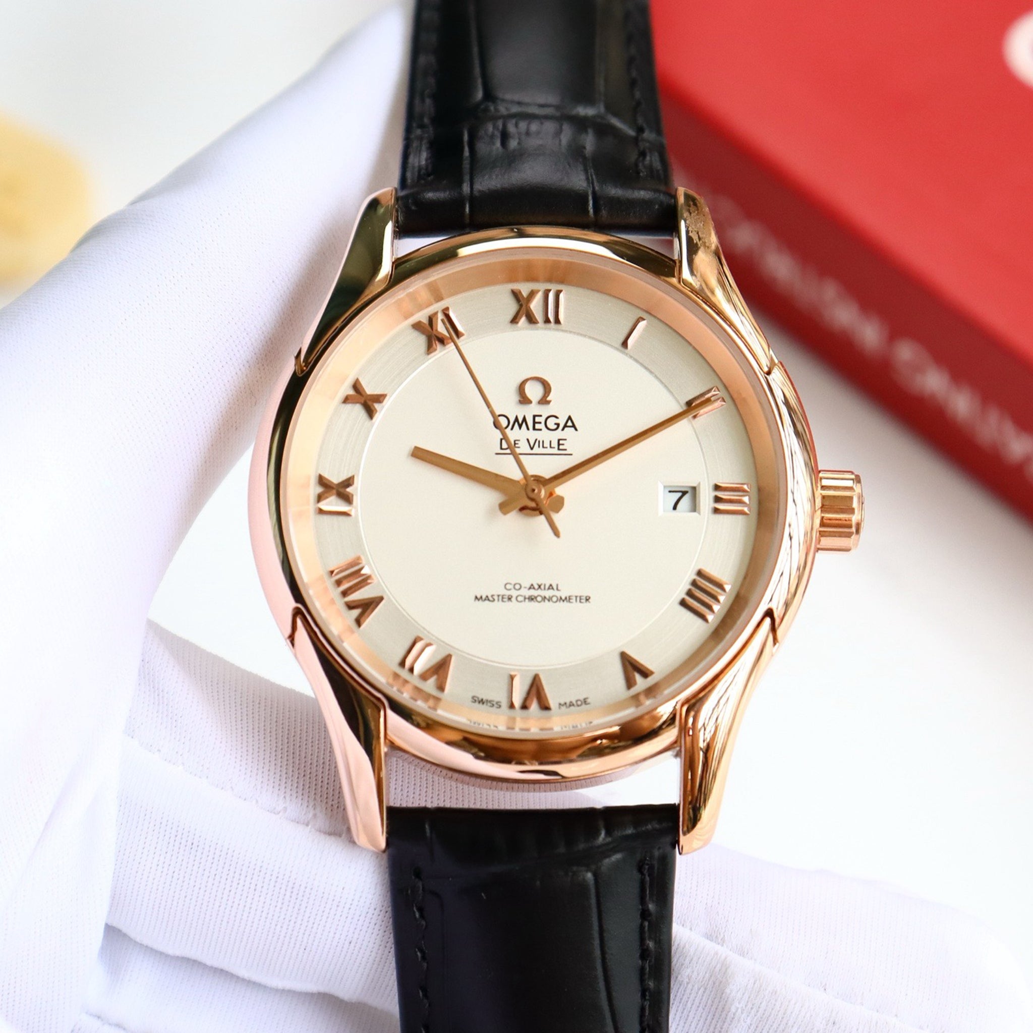 Omeg*- De Ville Prestige Men's Mechanical Watch 41M