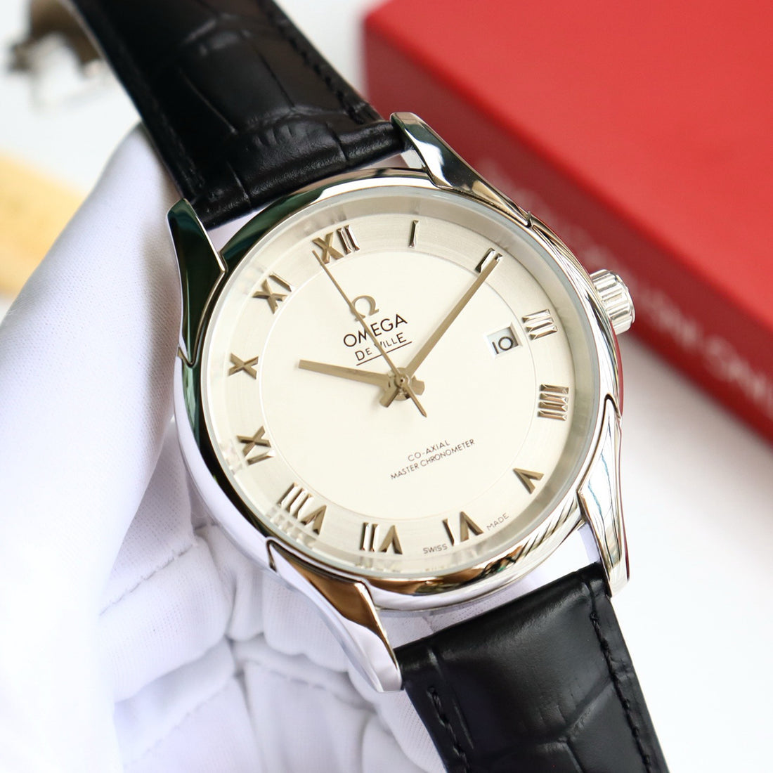 Omeg*- De Ville Prestige Men's Mechanical Watch 41M