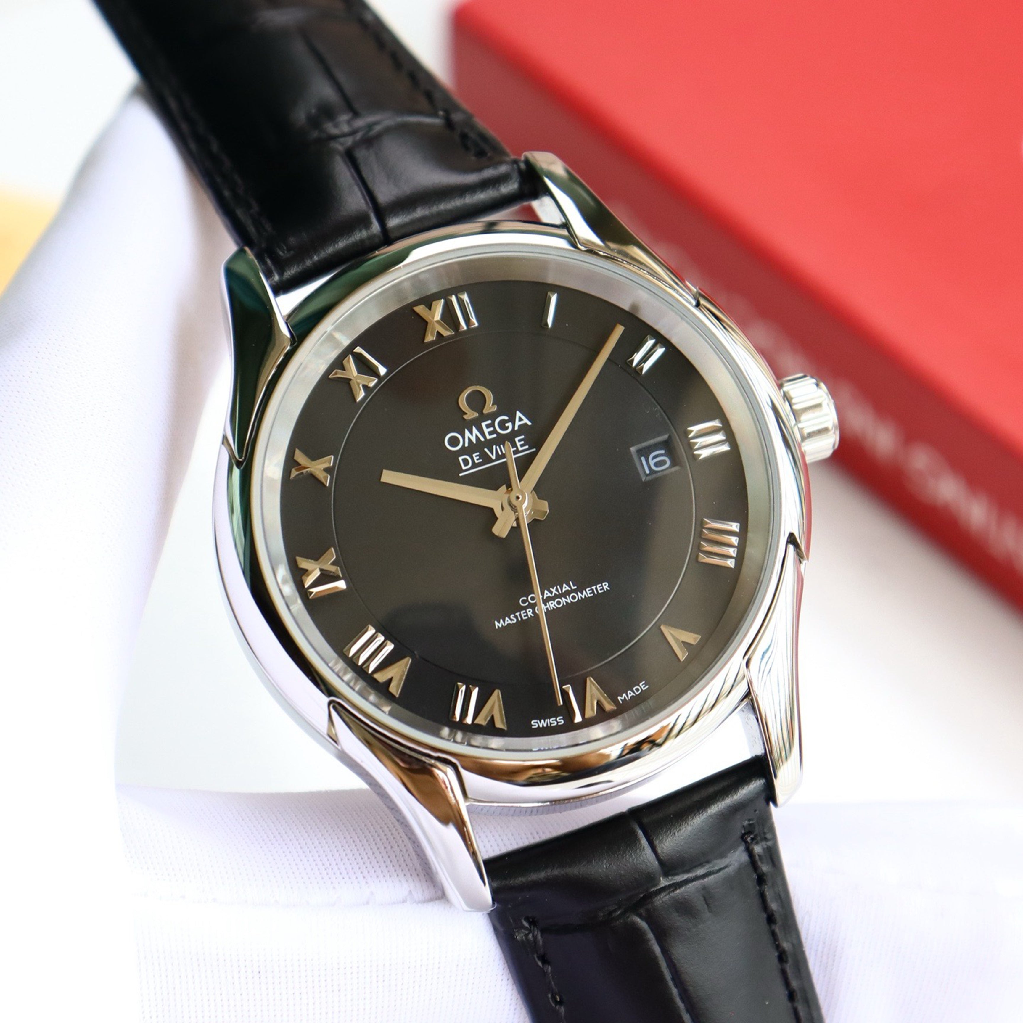 Omeg*- De Ville Prestige Men's Mechanical Watch 41M