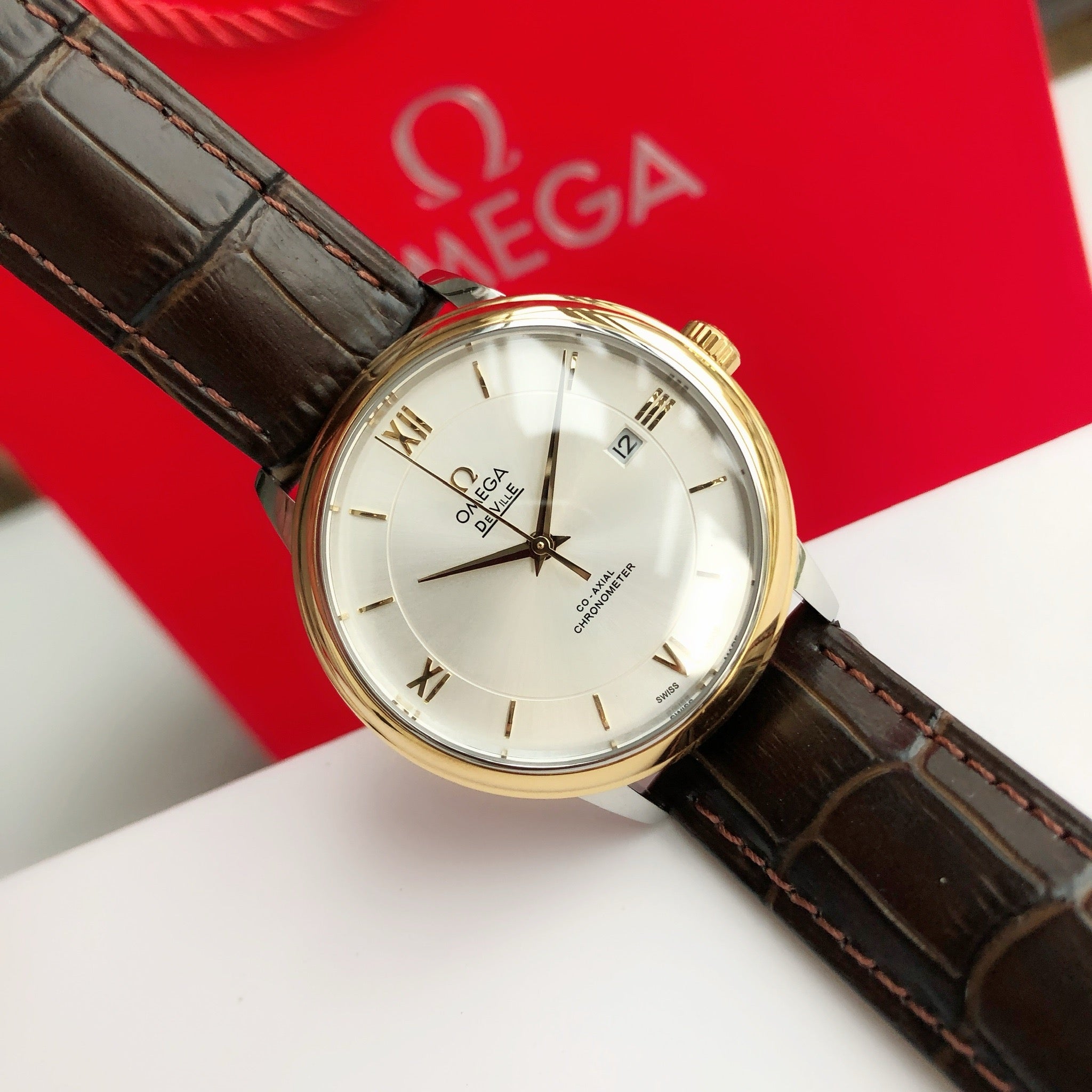 Omeg*-De Ville Men's Watch 8215 Movement 39.5MM