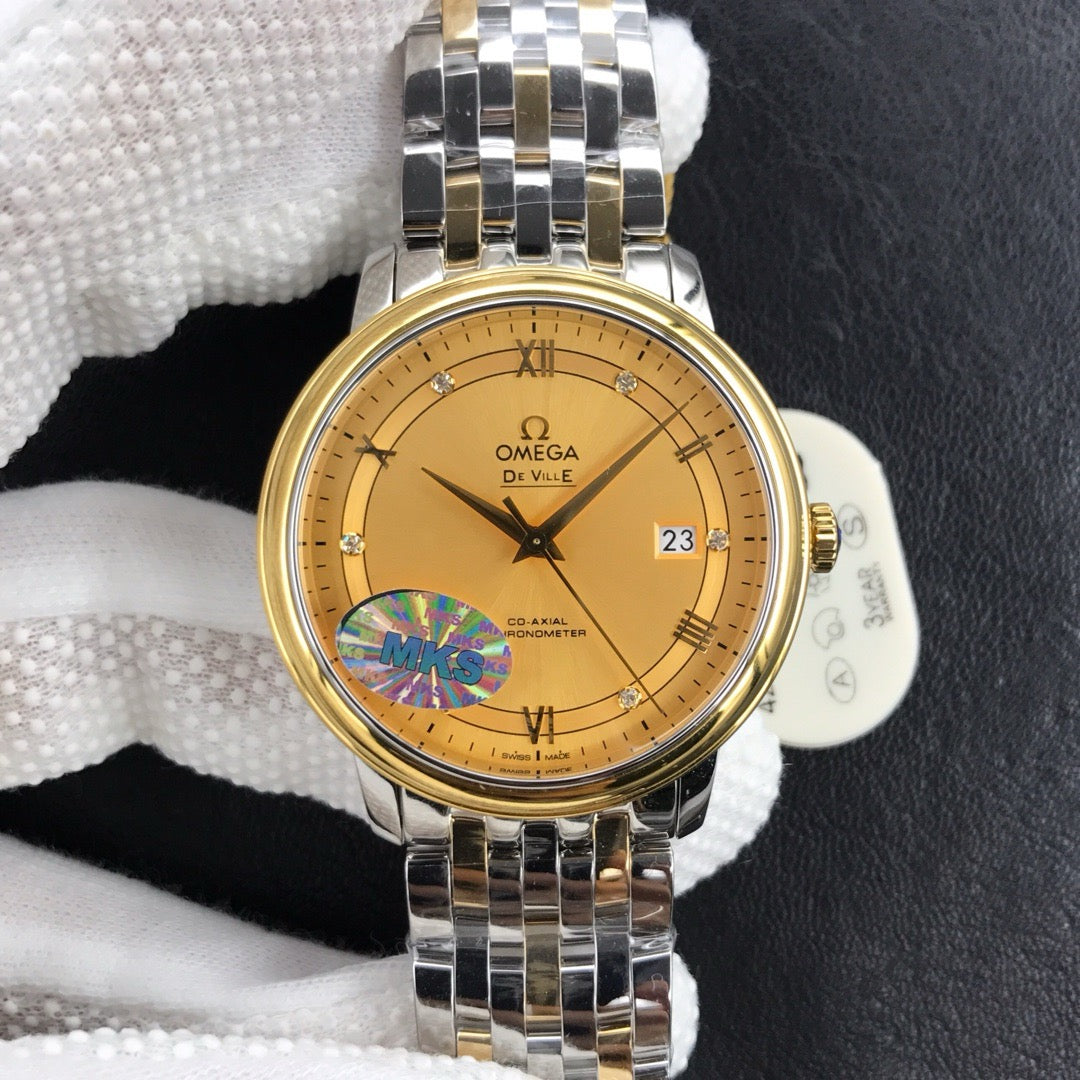 Omeg*- De Ville Men's Watch 9015 Movement 39.5MM