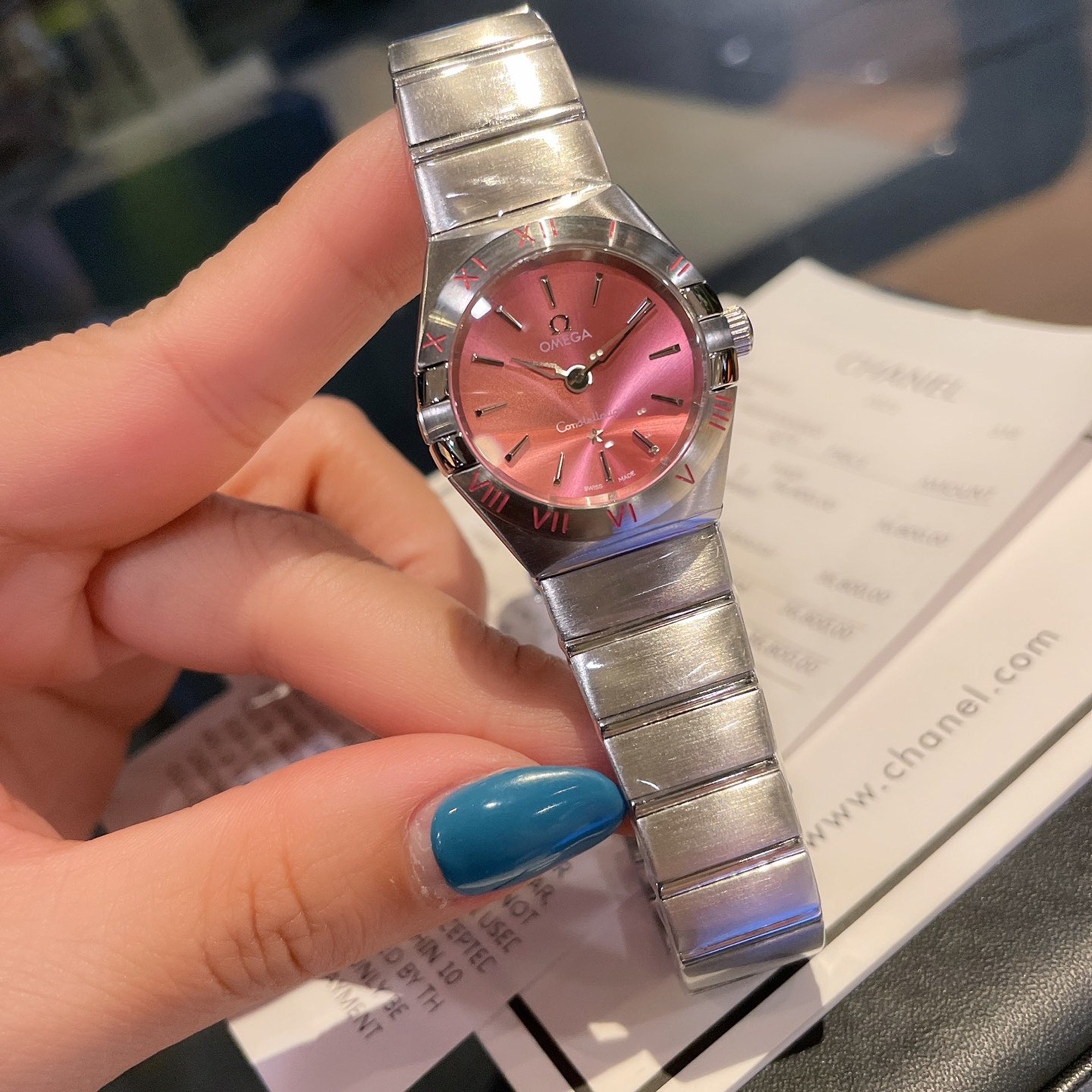 Omeg*- Constellation New Color Dial Watch 28MM