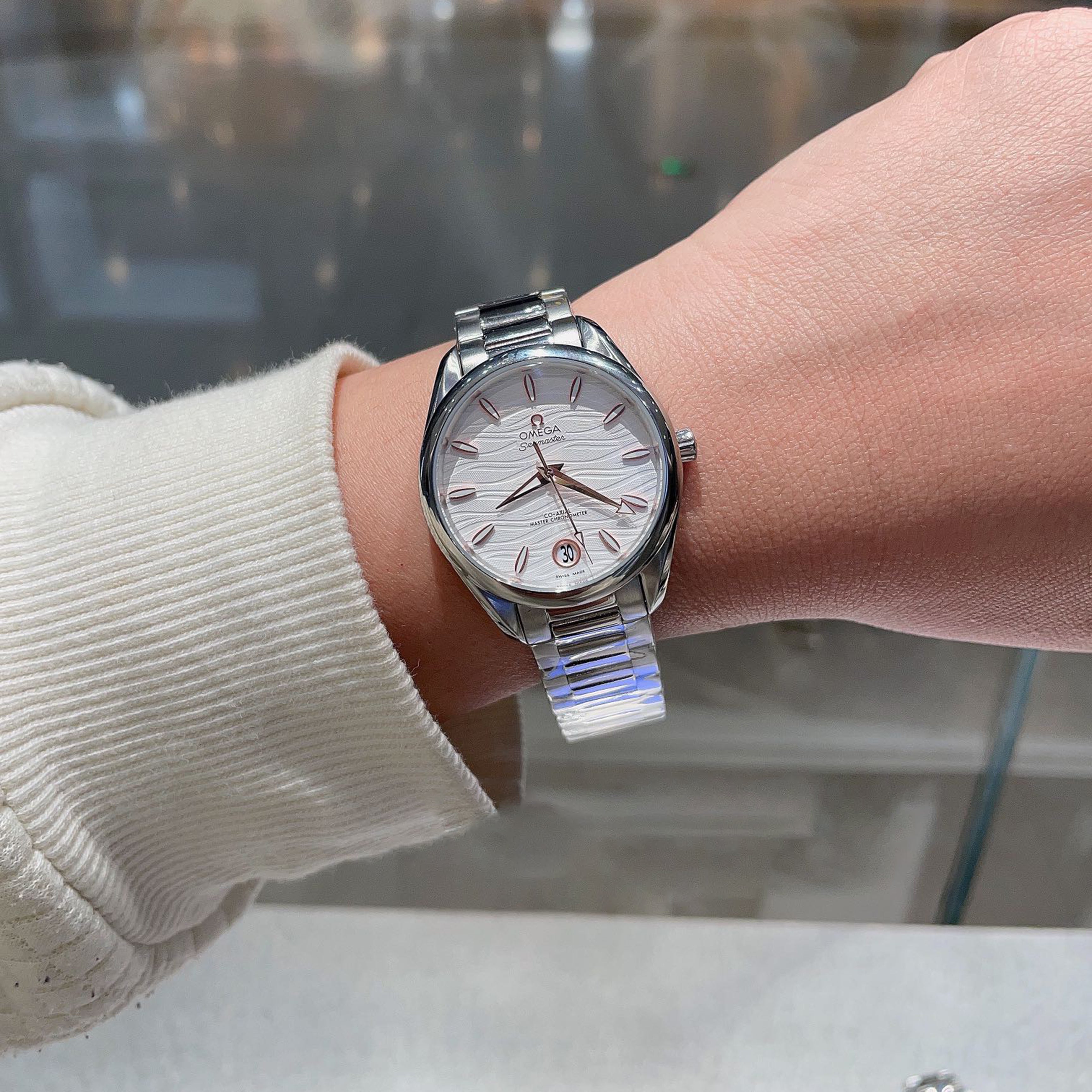 Omeg* Seamaster AT150 New 34mm Ladies Master Chronometer