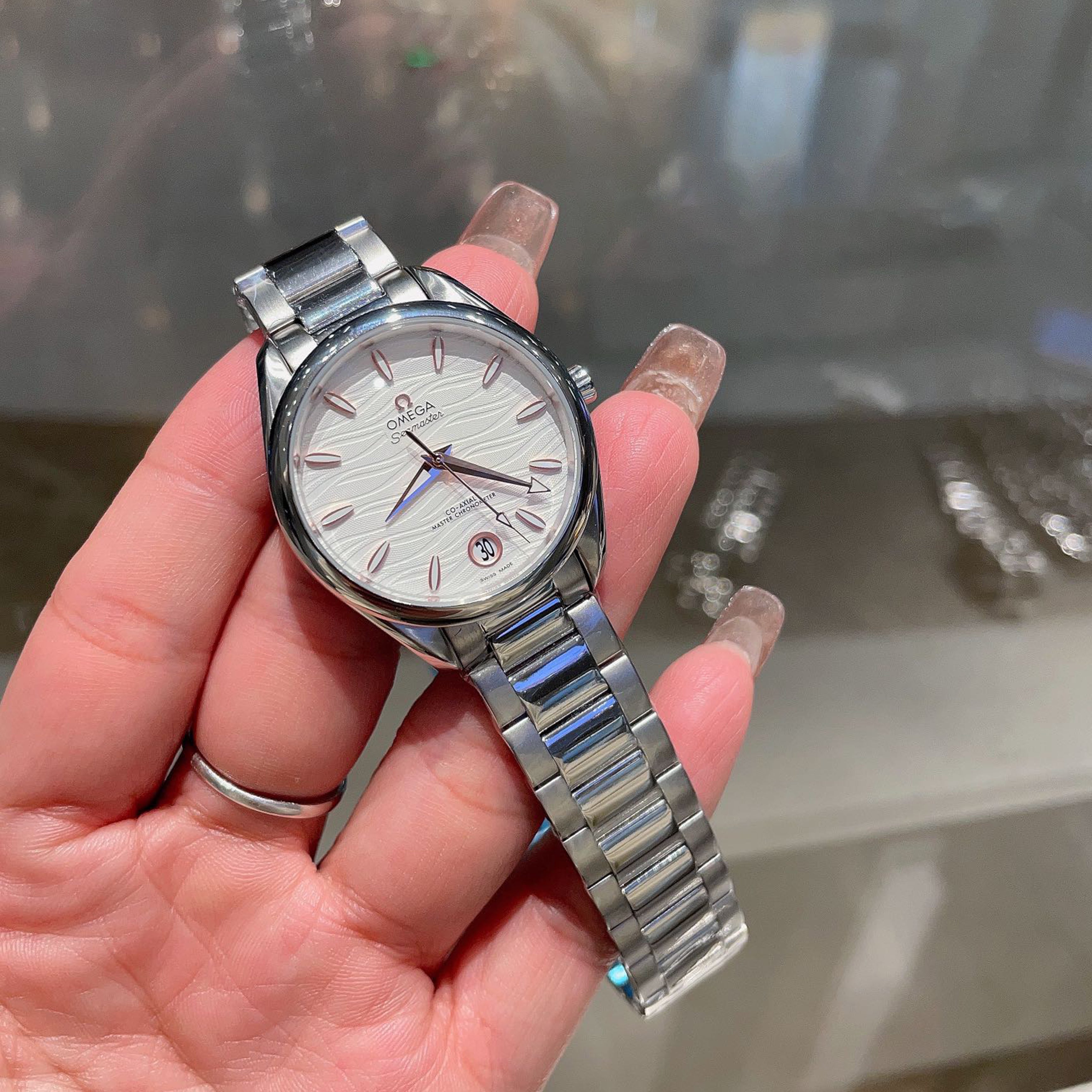 Omeg* Seamaster AT150 New 34mm Ladies Master Chronometer