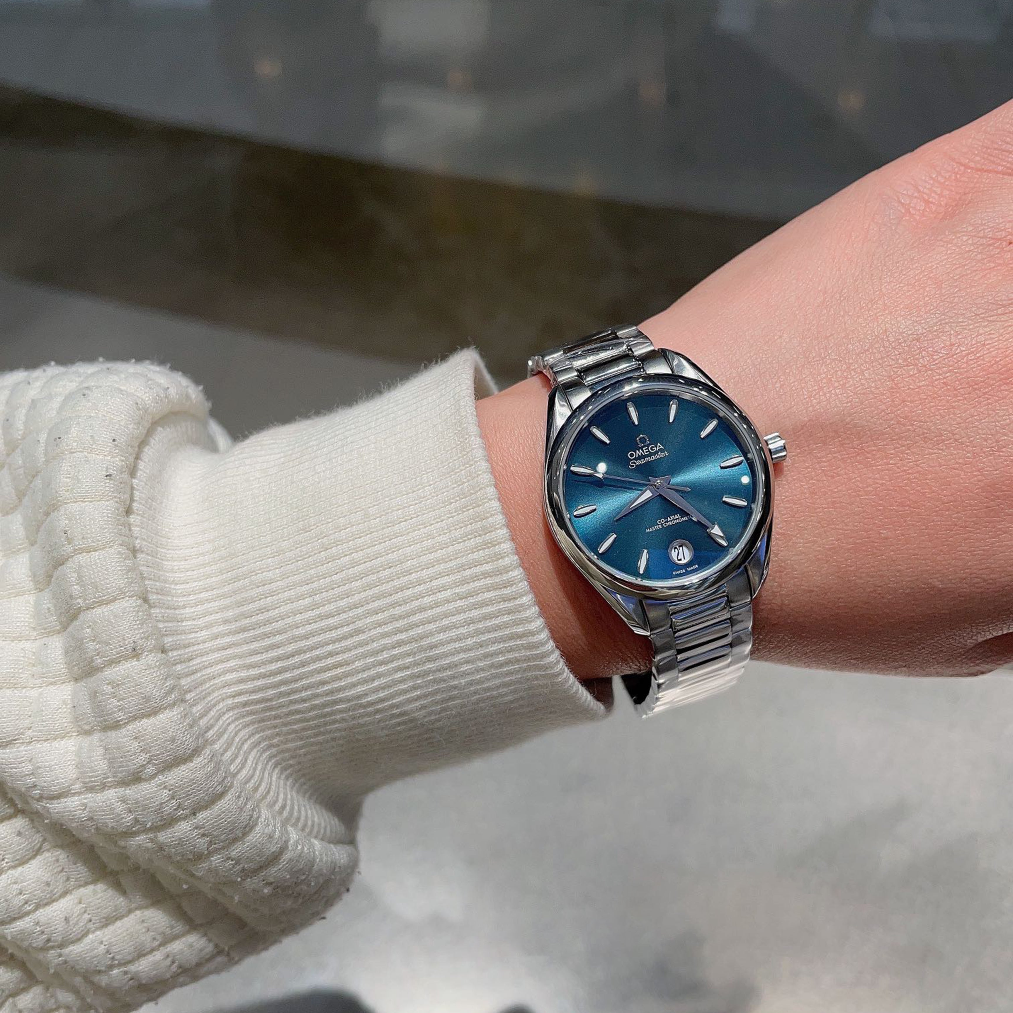 Omeg* Seamaster AT150 New 34mm Ladies Master Chronometer