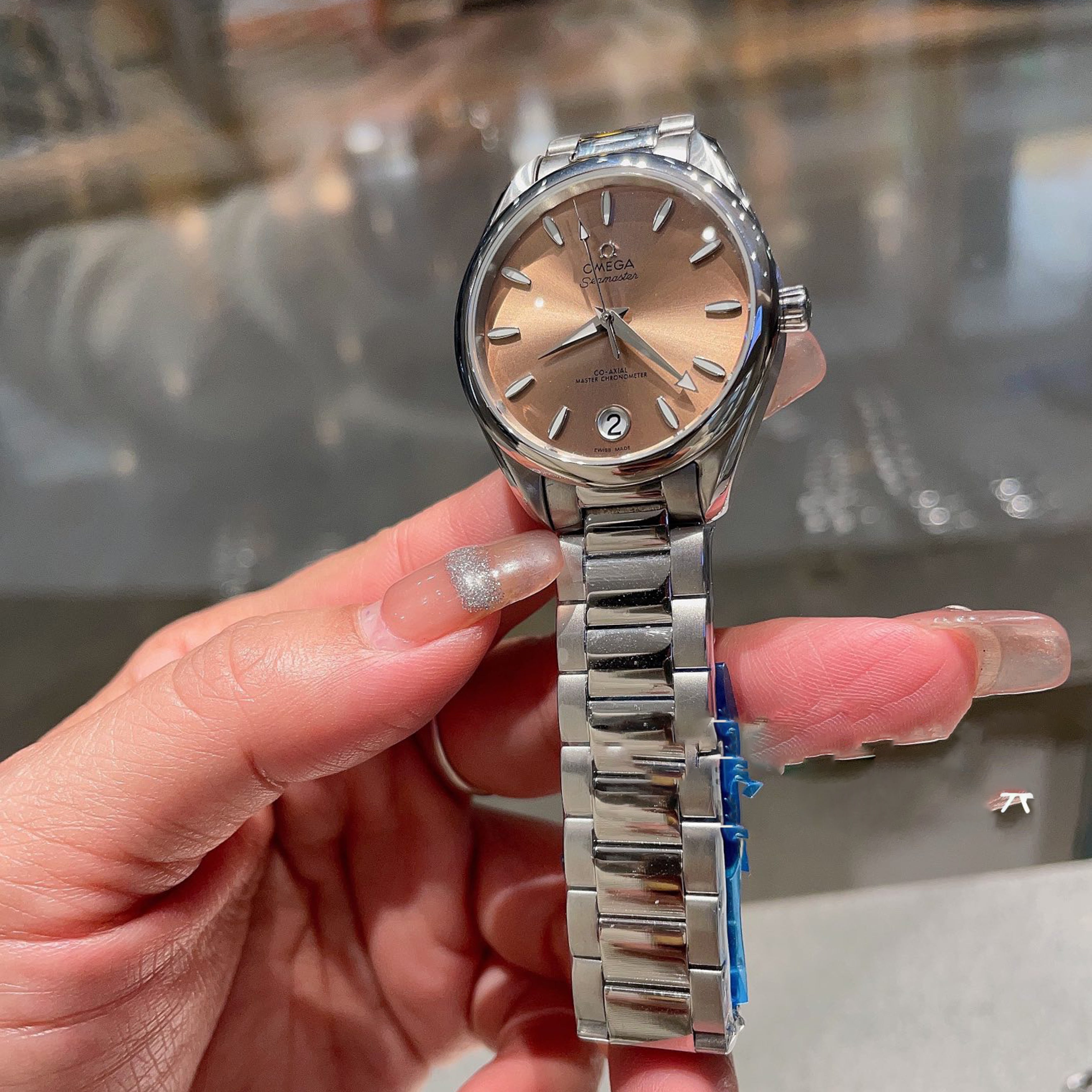 Omeg* Seamaster AT150 New 34mm Ladies Master Chronometer