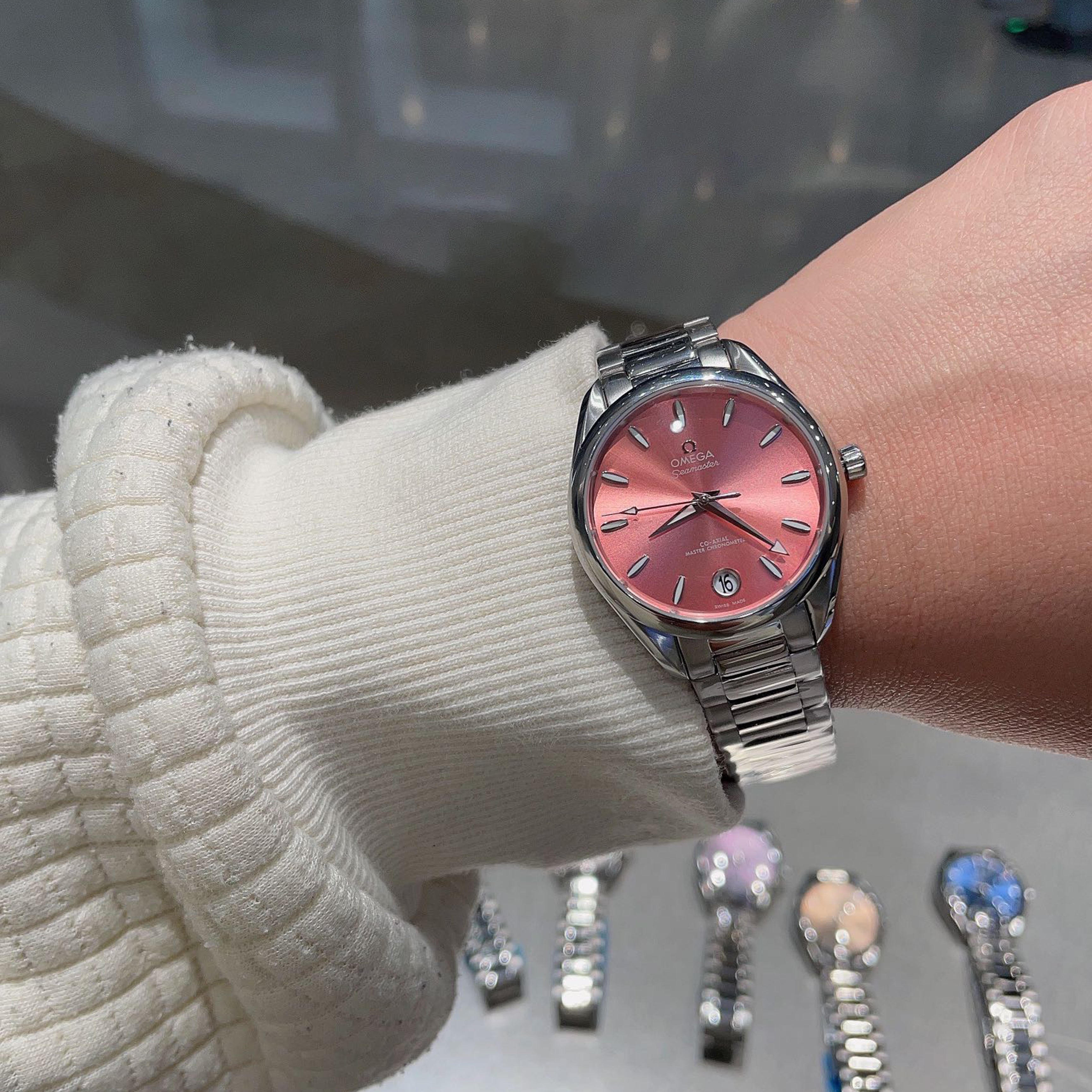 Omeg* Seamaster AT150 New 34mm Ladies Master Chronometer