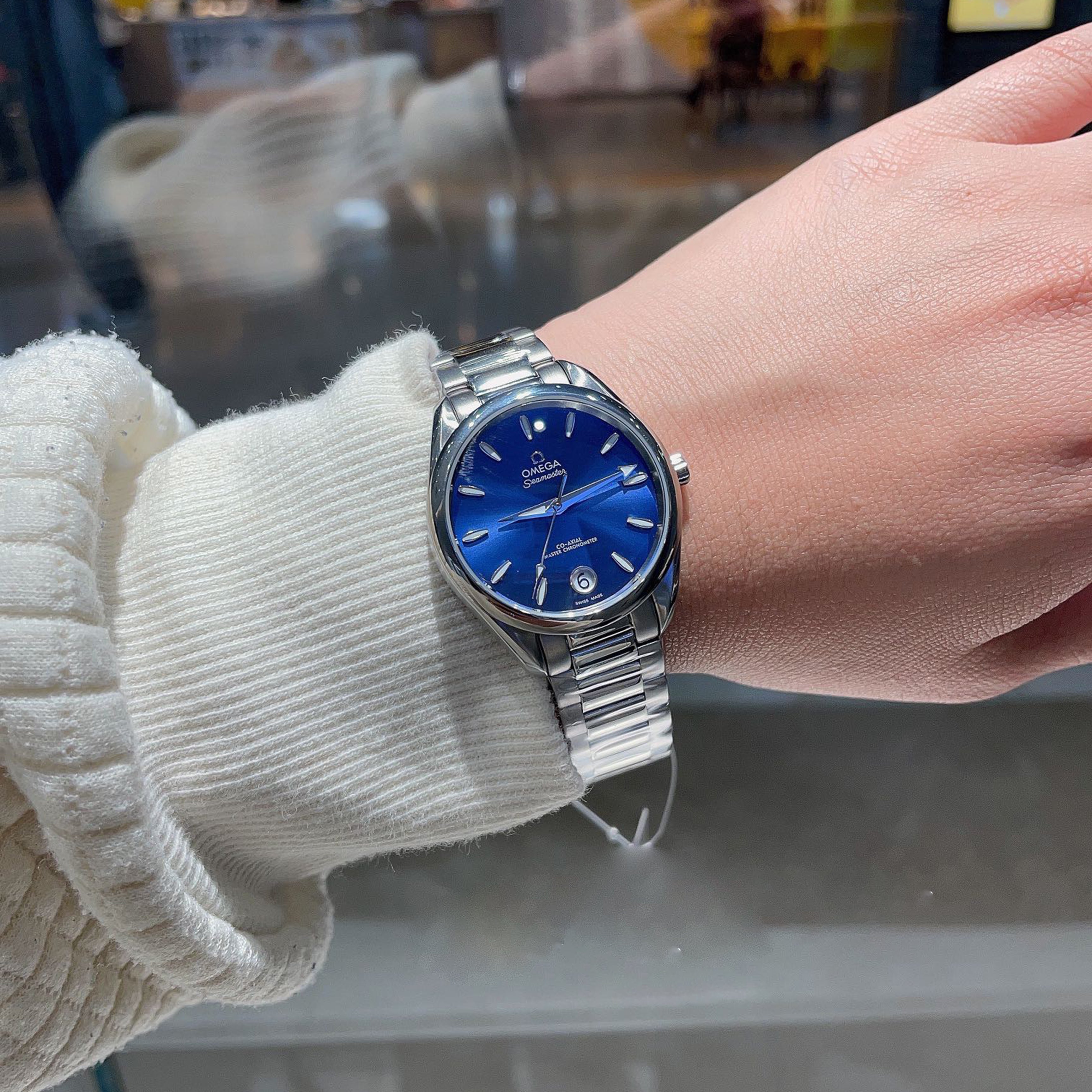 Omeg* Seamaster AT150 New 34mm Ladies Master Chronometer