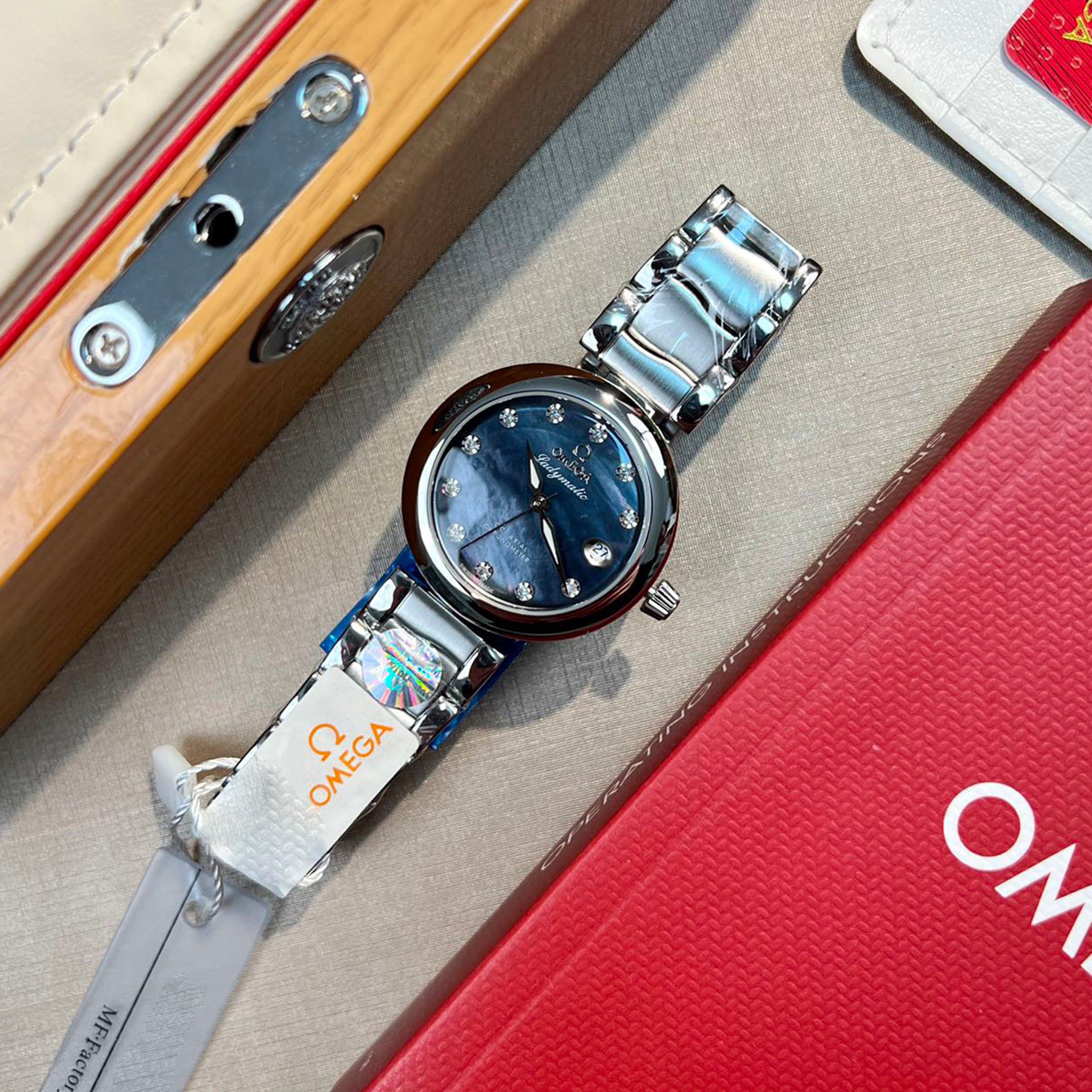 Omeg* - LADYMATIC Bird's Nest Collection New Watch 34MM