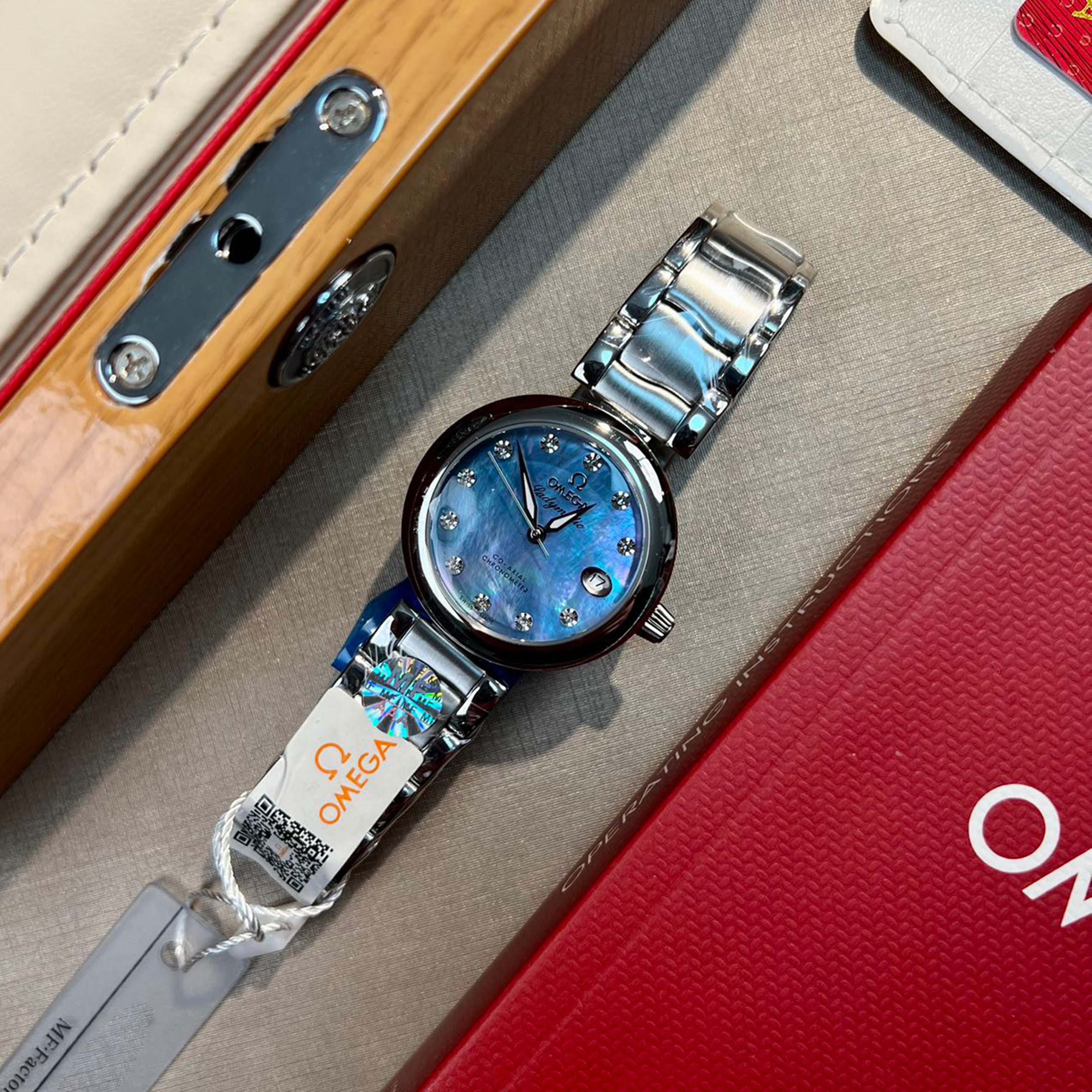 Omeg* - LADYMATIC Bird's Nest Collection New Watch 34MM