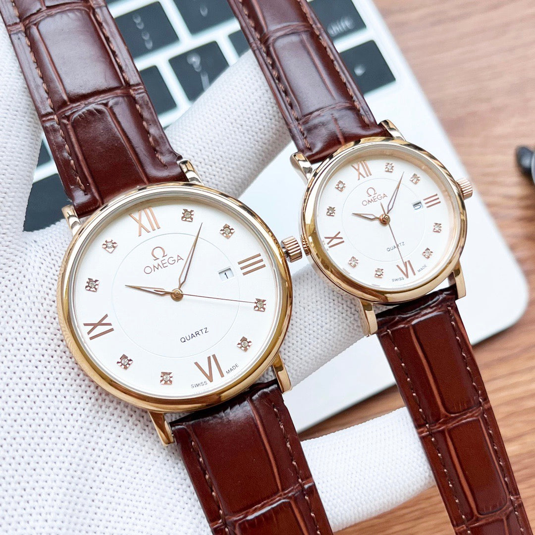 Omeg*-Couple Watch Set 40MM, 30MM