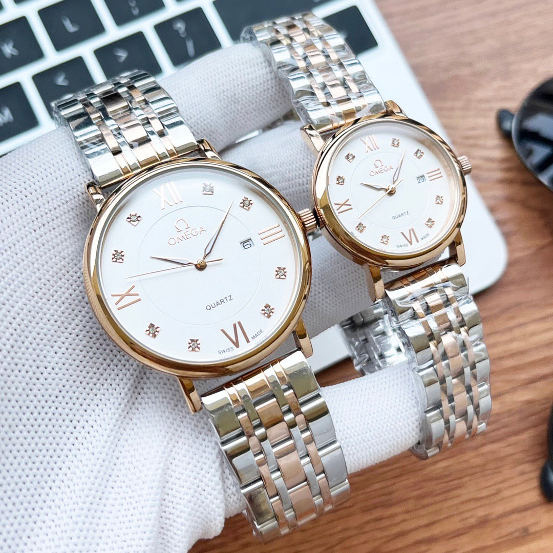 Omeg*-Couple Watch Set 40MM, 30MM