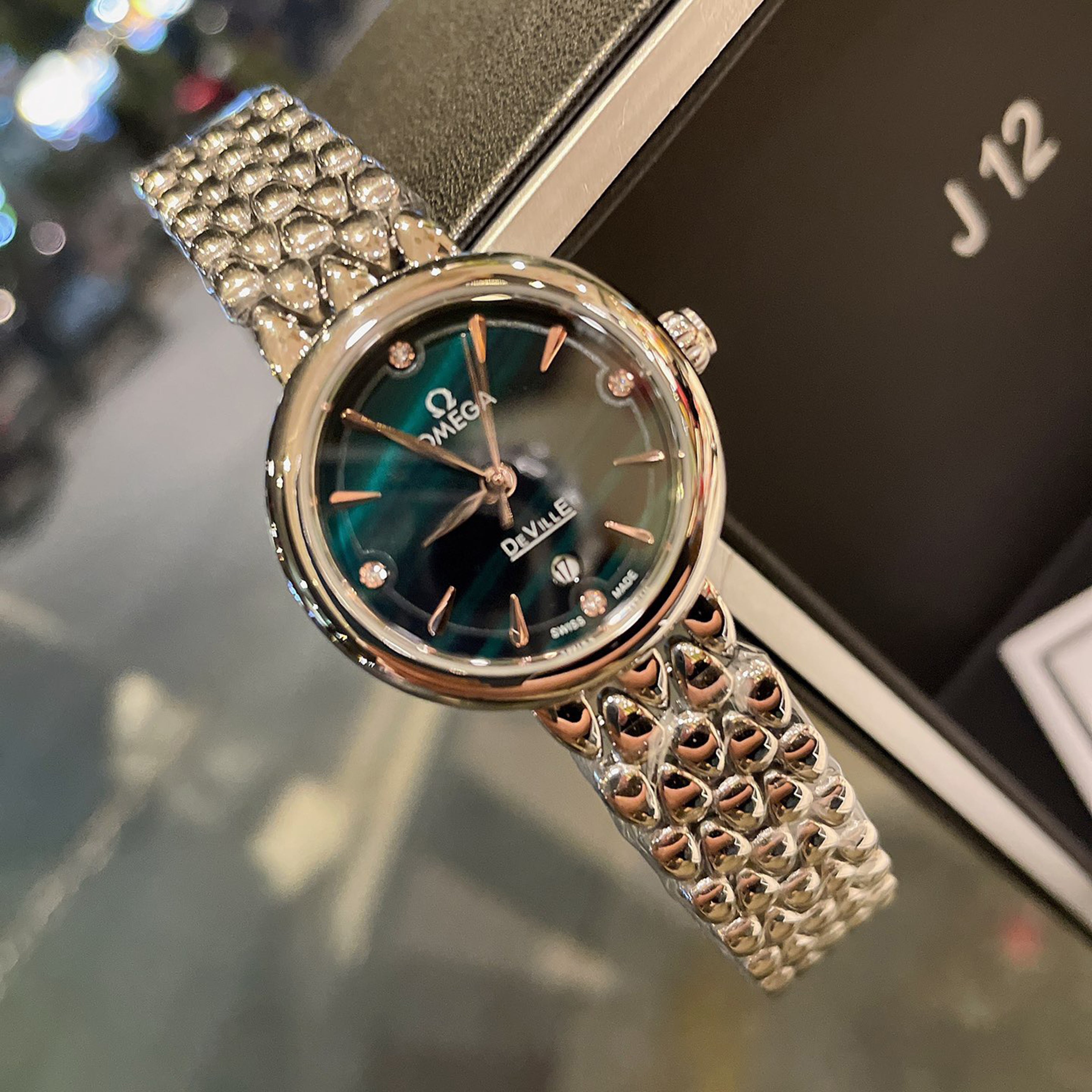 Omeg* Dewdrop Co-Axial Watch, Waterdrop Style, 28MM