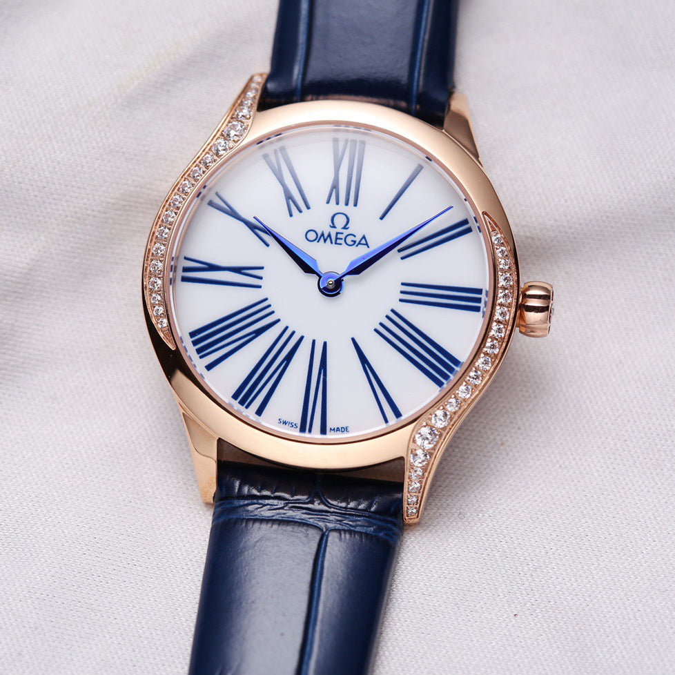 Omeg* De Ville Quartz Ladies Watch 32MM