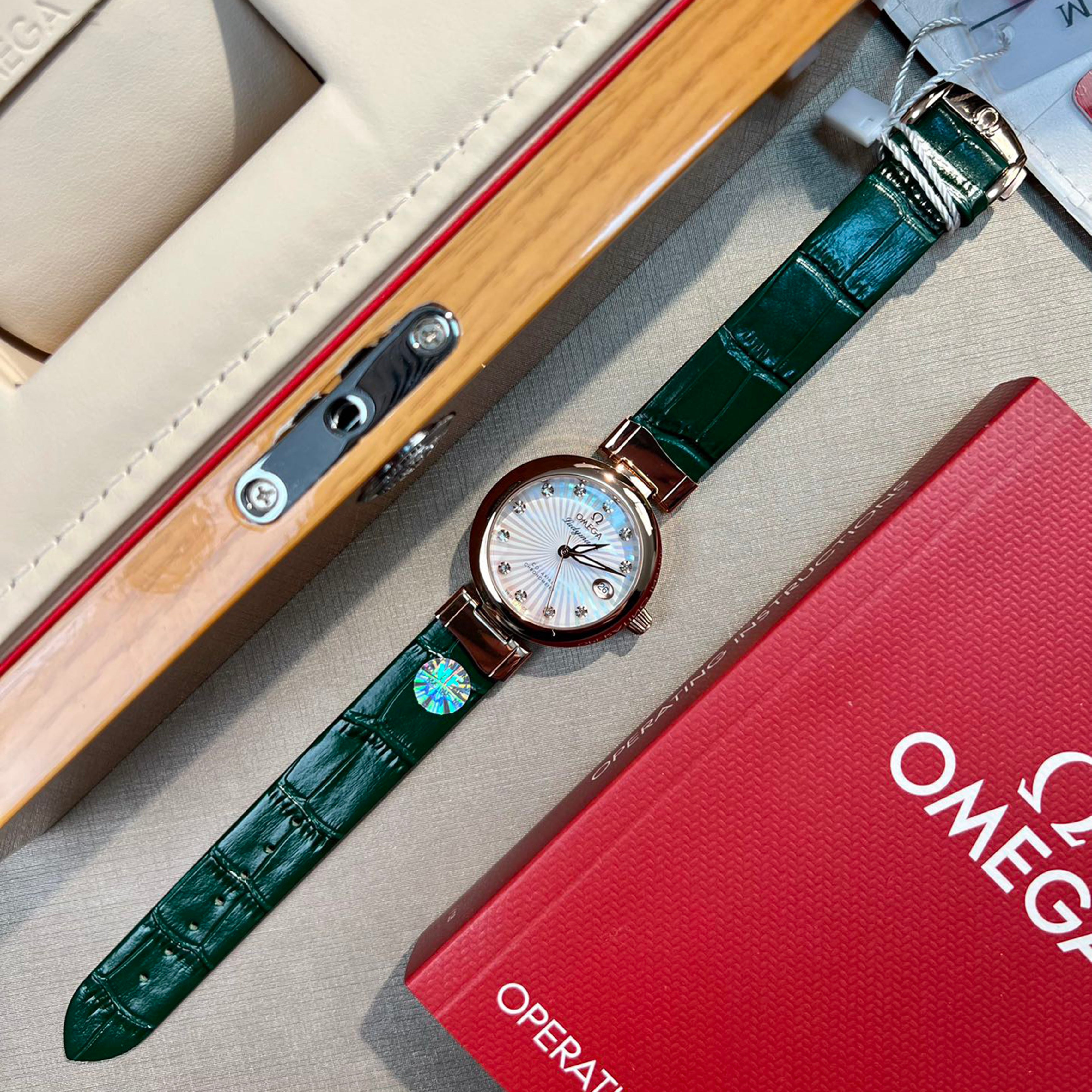 Omeg* - LADYMATIC Bird's Nest Collection New Watch 34MM