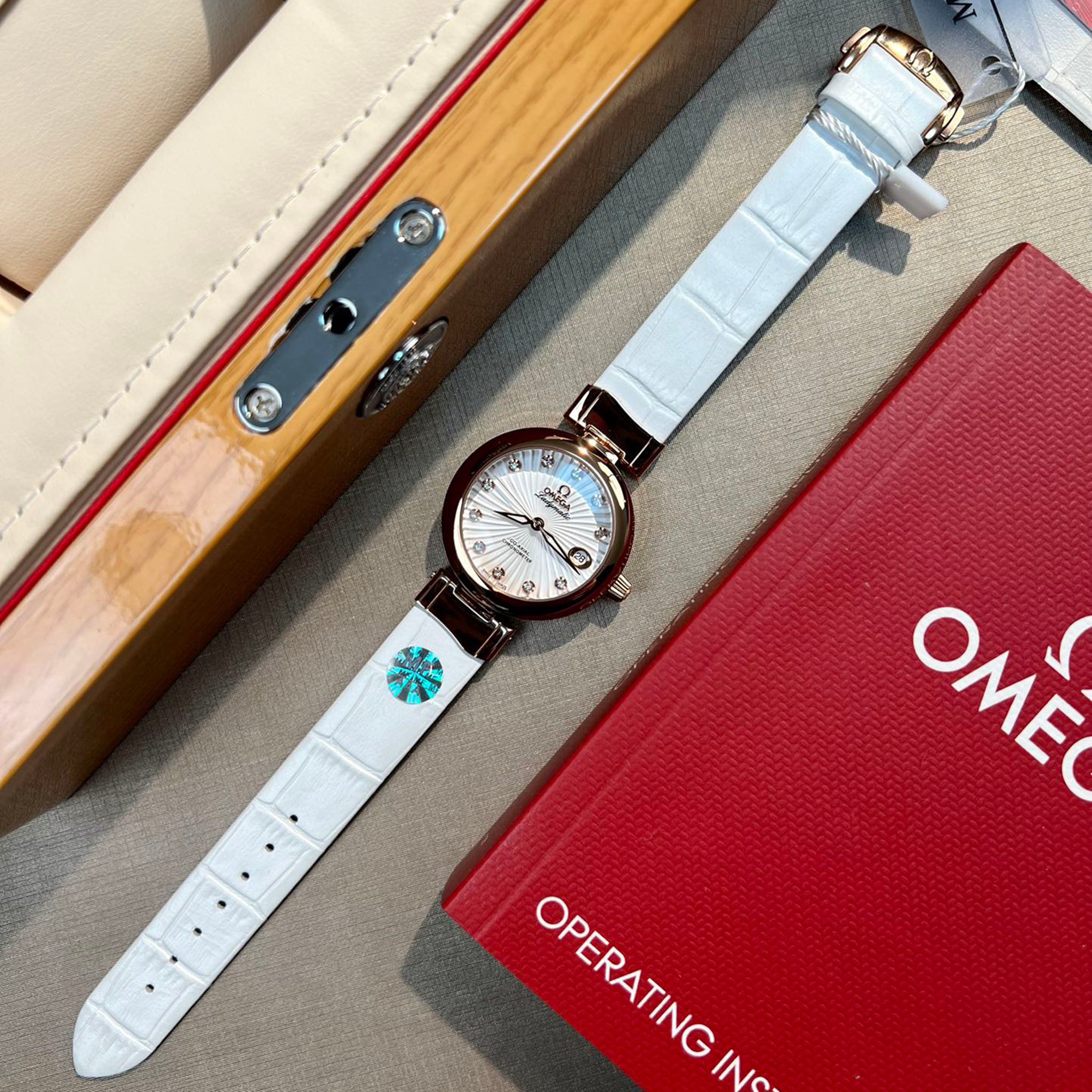 Omeg* - LADYMATIC Bird's Nest Collection New Watch 34MM