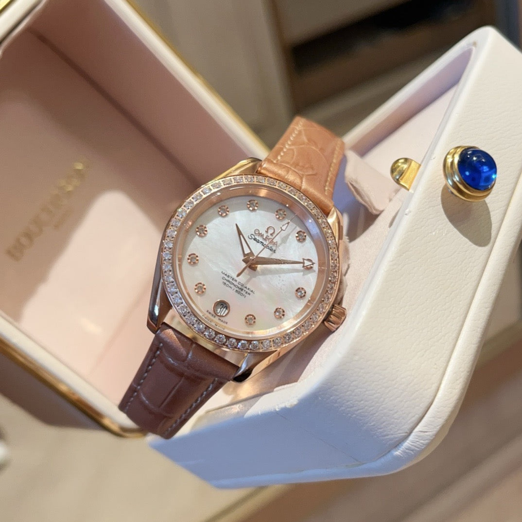 Omeg* Seamaster Aqua Terra 150 Master Chronometer Ladies' Watch 34MM