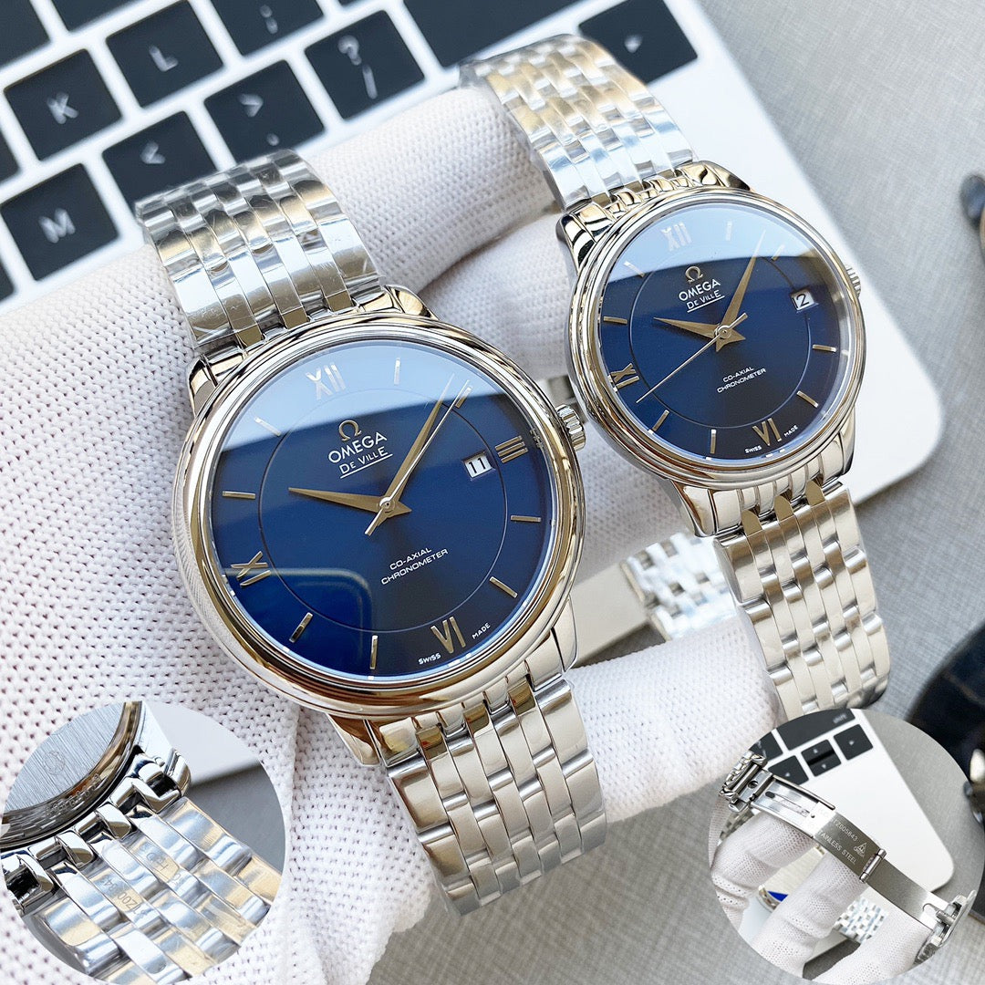 Omeg* De Ville Couple's Watch Set