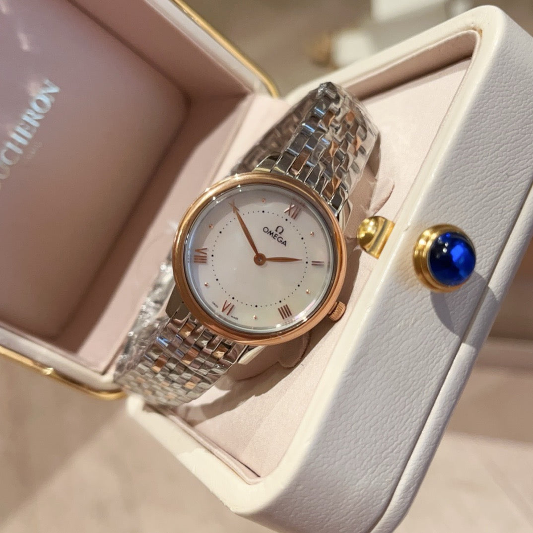 Omeg*- Third Generation Elegance Ladies Watch 27.5MM